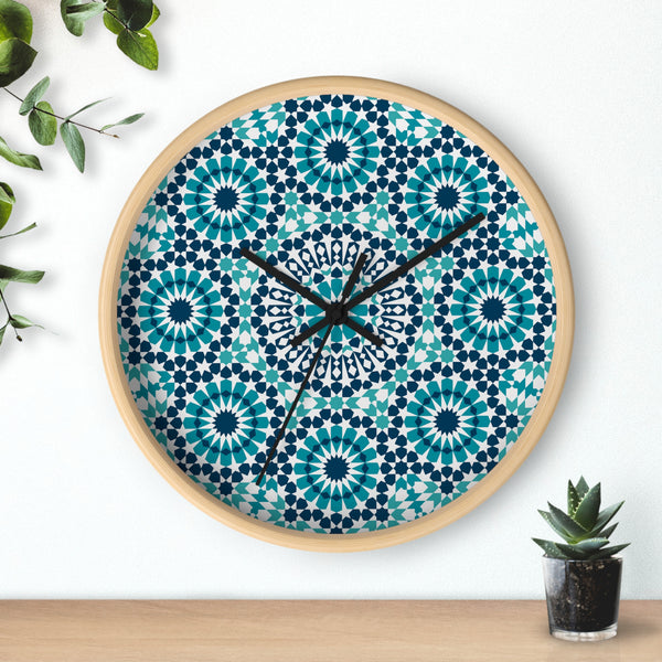 Wood Wall clock Moroccan Design