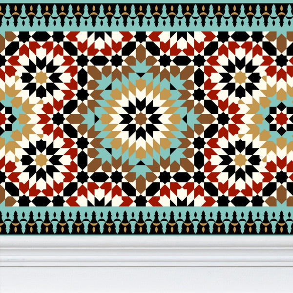 Repeat Pattern Wallpaper Moroccan Tile Design