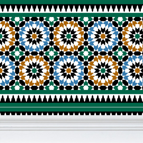 Repeat Pattern Wallpaper Moroccan Tile Design