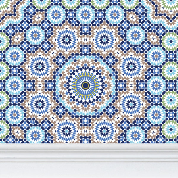 Repeat Pattern Wallpaper Moroccan Tile Design