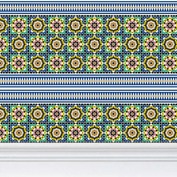 Repeat Pattern Wallpaper Moroccan Tile Design