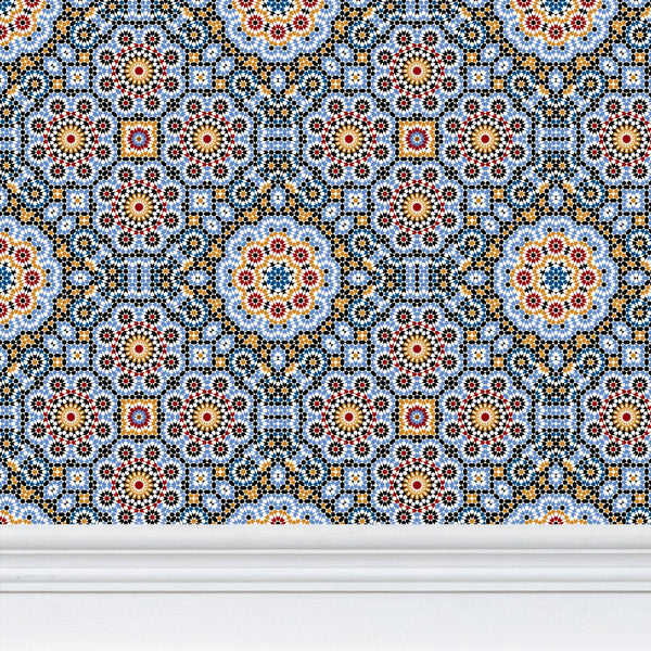 Repeat Pattern Wallpaper Moroccan Tile Design