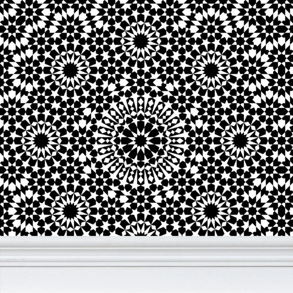 Repeat Pattern Wallpaper Moroccan Tile Design