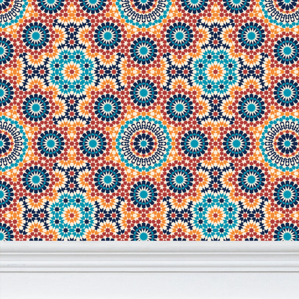 Repeat Pattern Wallpaper Moroccan Tile Design