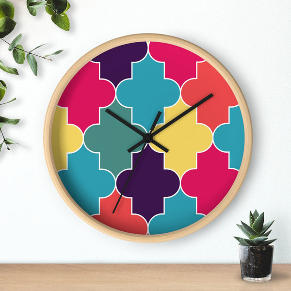 Wood Wall clock Moroccan Design