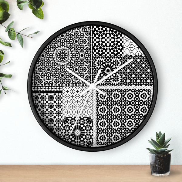 Wood Wall clock Moroccan Design