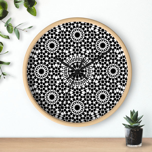 Wood Wall clock Moroccan Design