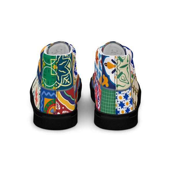 Women's Moroccan Design High Top Shoes