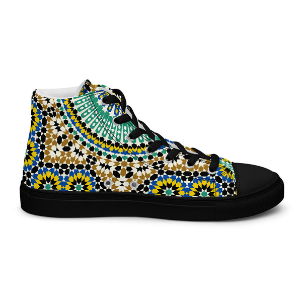 Women's Moroccan Design High Top Shoes