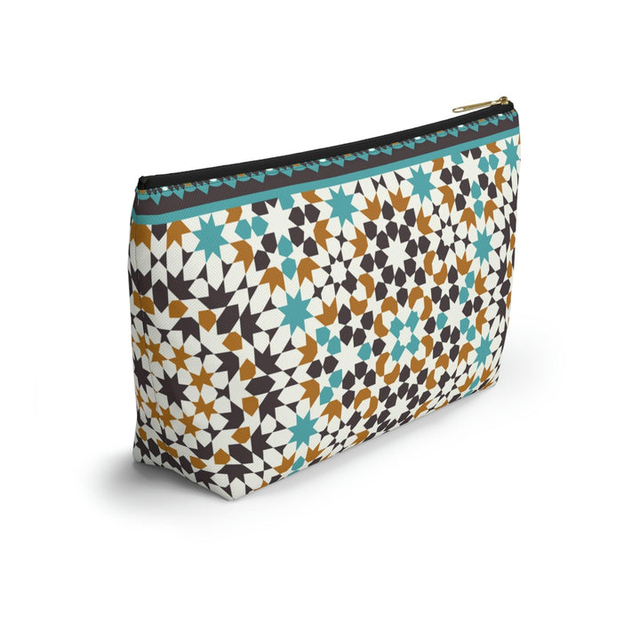 Colorful Accessory Pouch w T-bottom Moroccan Design - Souvenirs | Tours | Hotels | Restaurants