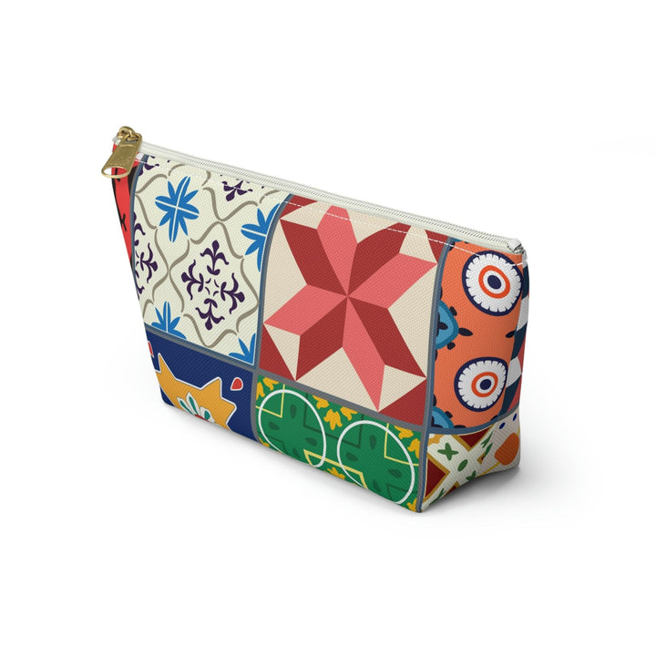 Colorful Accessory Pouch w T-bottom Moroccan Design - Souvenirs | Tours | Hotels | Restaurants