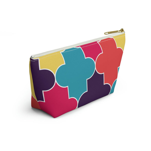 Colorful Accessory Pouch w T-bottom Moroccan Design - Souvenirs | Tours | Hotels | Restaurants