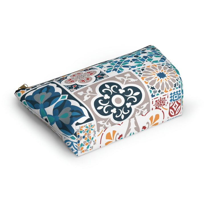 Colorful Accessory Pouch w T-bottom Moroccan Design - Souvenirs | Tours | Hotels | Restaurants