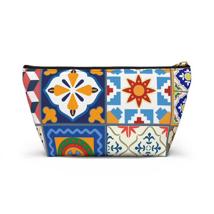 Colorful Accessory Pouch w T-bottom Moroccan Design - Souvenirs | Tours | Hotels | Restaurants