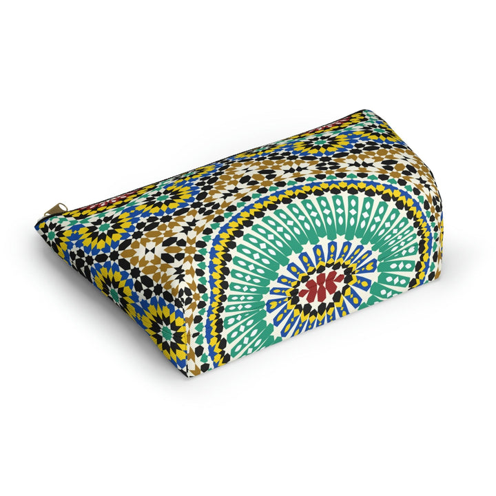 Colorful Accessory Pouch w T-bottom Moroccan Design - Souvenirs | Tours | Hotels | Restaurants