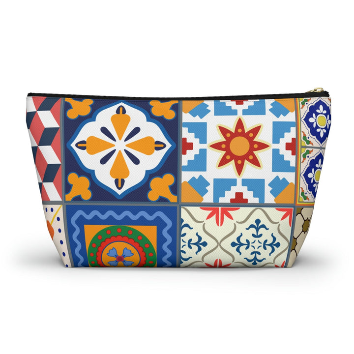 Colorful Accessory Pouch w T-bottom Moroccan Design - Souvenirs | Tours | Hotels | Restaurants