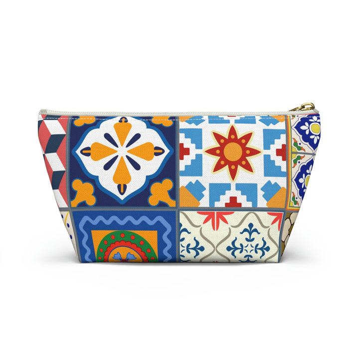 Colorful Accessory Pouch w T-bottom Moroccan Design - Souvenirs | Tours | Hotels | Restaurants