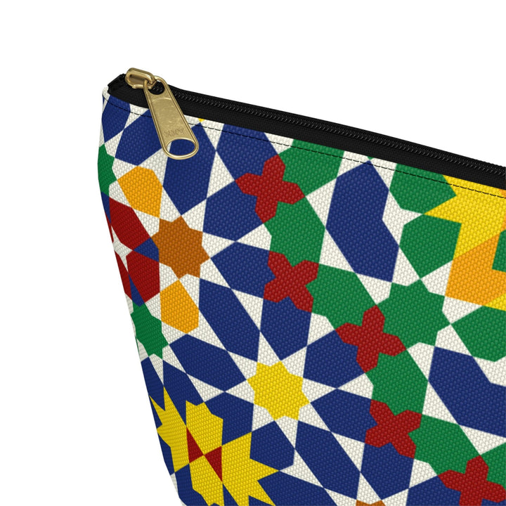 Colorful Accessory Pouch w T-bottom Moroccan Design - Souvenirs | Tours | Hotels | Restaurants