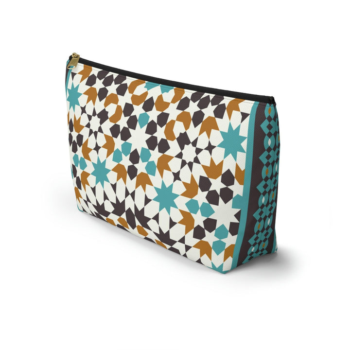 Colorful Accessory Pouch w T-bottom Moroccan Design - Souvenirs | Tours | Hotels | Restaurants