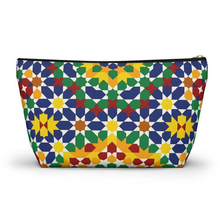 Colorful Accessory Pouch w T-bottom Moroccan Design - Souvenirs | Tours | Hotels | Restaurants