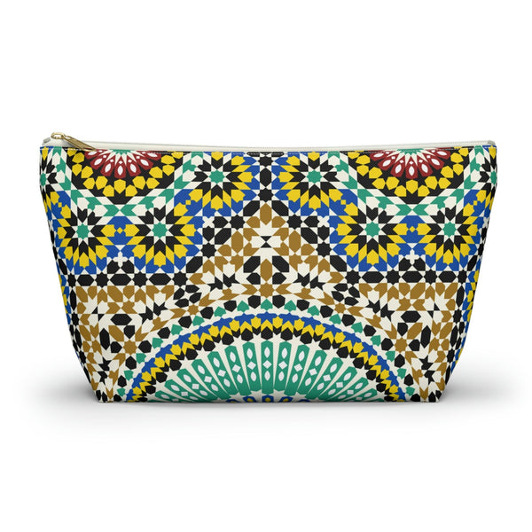 Colorful Accessory Pouch w T-bottom Moroccan Design - Souvenirs | Tours | Hotels | Restaurants