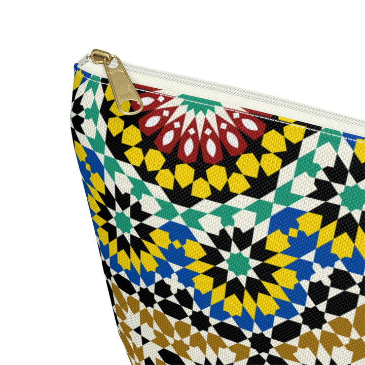 Colorful Accessory Pouch w T-bottom Moroccan Design - Souvenirs | Tours | Hotels | Restaurants