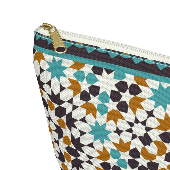 Colorful Accessory Pouch w T-bottom Moroccan Design - Souvenirs | Tours | Hotels | Restaurants