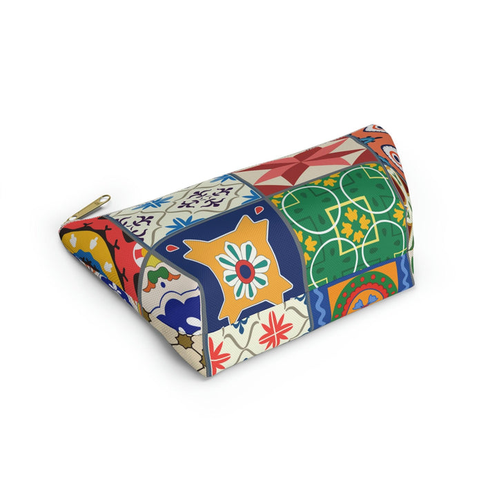 Colorful Accessory Pouch w T-bottom Moroccan Design - Souvenirs | Tours | Hotels | Restaurants