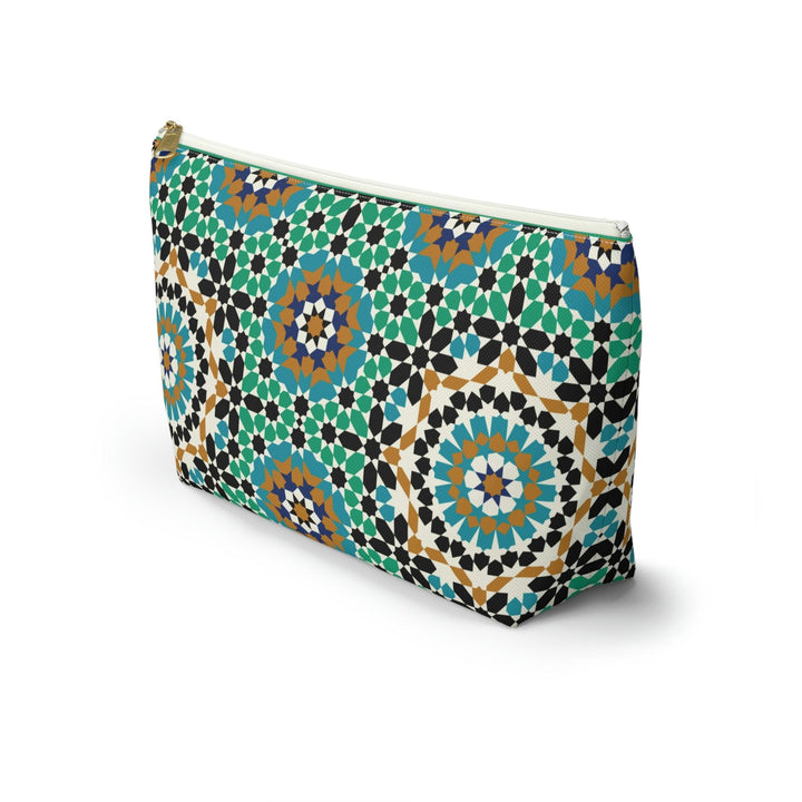 Colorful Accessory Pouch w T-bottom Moroccan Design - Souvenirs | Tours | Hotels | Restaurants