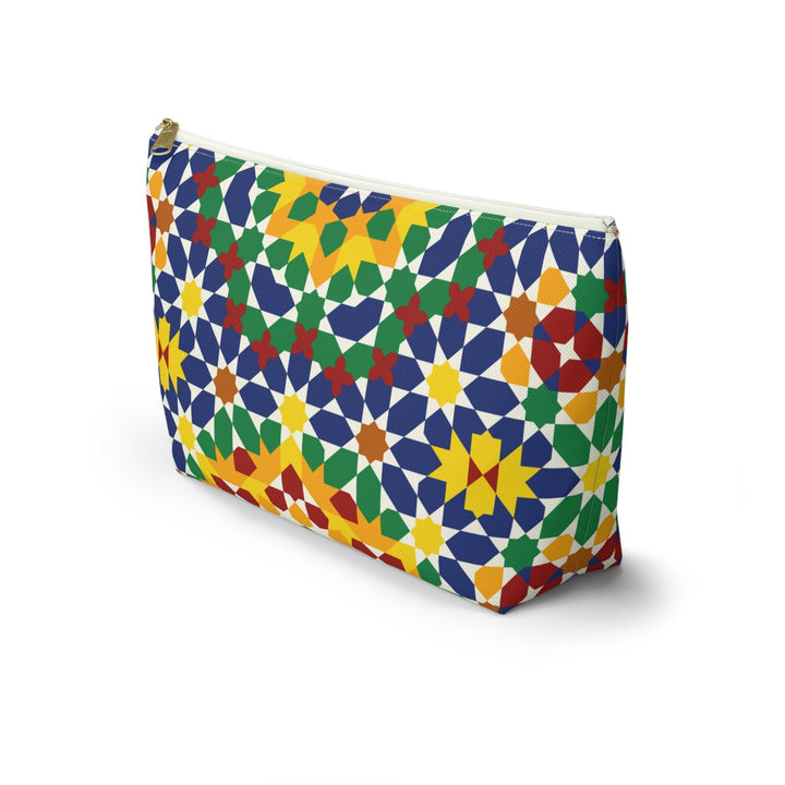 Colorful Accessory Pouch w T-bottom Moroccan Design - Souvenirs | Tours | Hotels | Restaurants