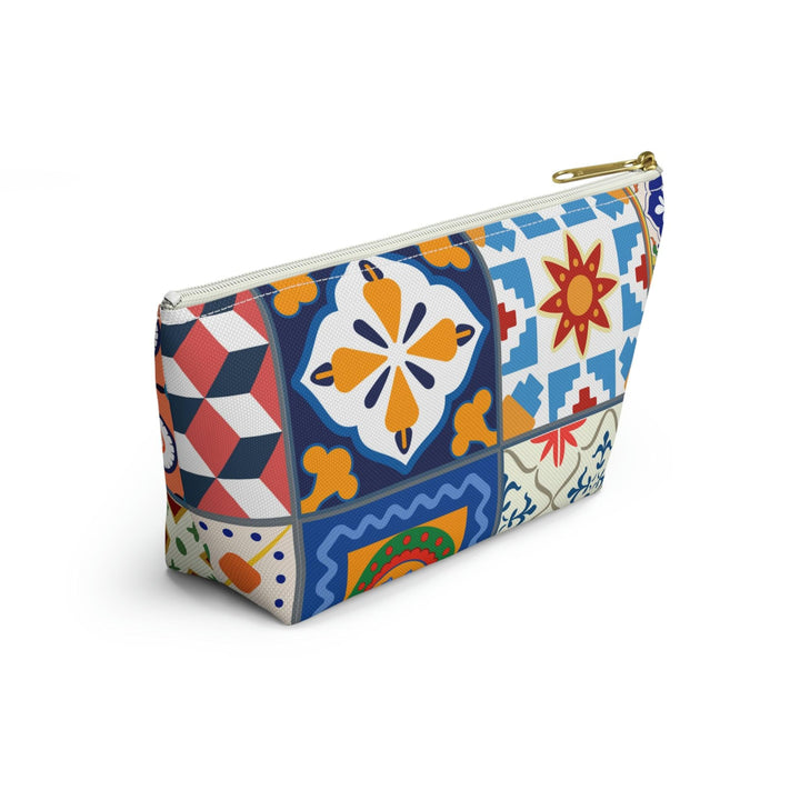 Colorful Accessory Pouch w T-bottom Moroccan Design - Souvenirs | Tours | Hotels | Restaurants