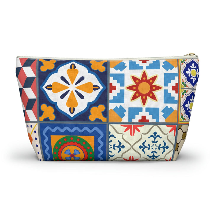 Colorful Accessory Pouch w T-bottom Moroccan Design - Souvenirs | Tours | Hotels | Restaurants