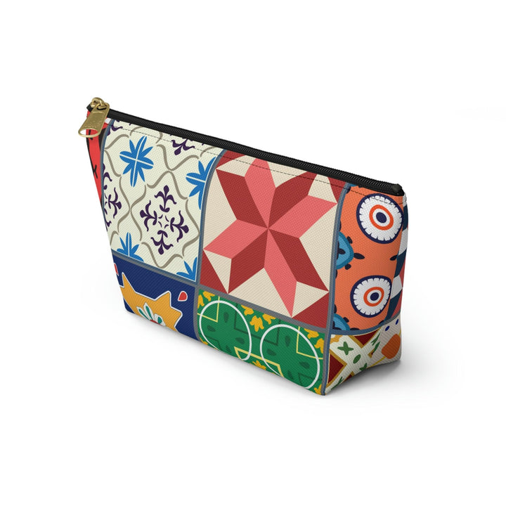 Colorful Accessory Pouch w T-bottom Moroccan Design - Souvenirs | Tours | Hotels | Restaurants