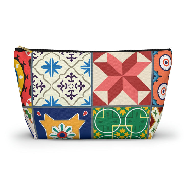 Colorful Accessory Pouch w T-bottom Moroccan Design - Souvenirs | Tours | Hotels | Restaurants