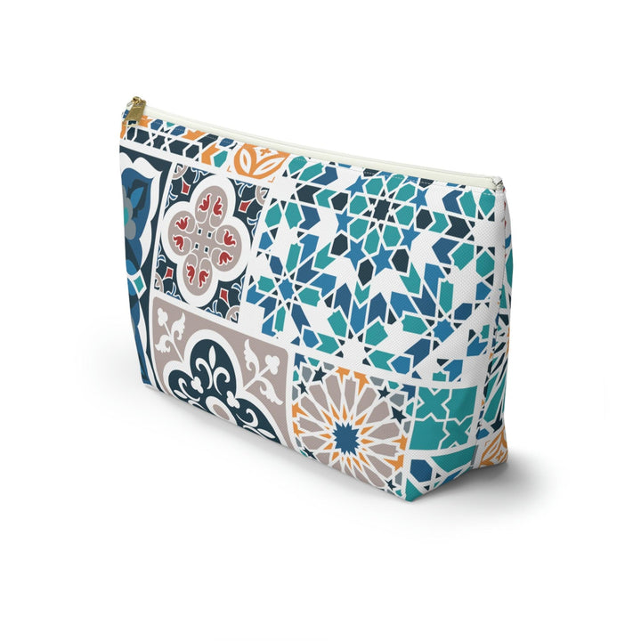 Colorful Accessory Pouch w T-bottom Moroccan Design - Souvenirs | Tours | Hotels | Restaurants