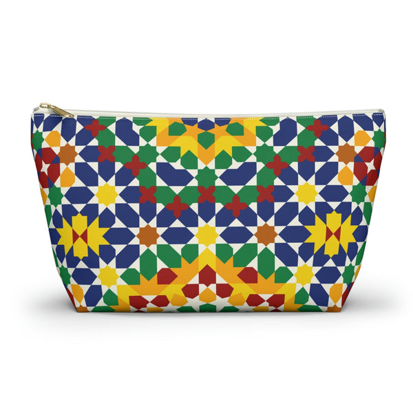 Colorful Accessory Pouch w T-bottom Moroccan Design - Souvenirs | Tours | Hotels | Restaurants