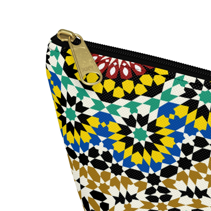 Colorful Accessory Pouch w T-bottom Moroccan Design - Souvenirs | Tours | Hotels | Restaurants