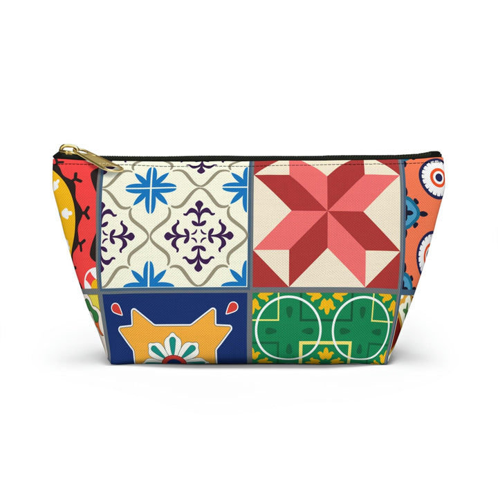 Colorful Accessory Pouch w T-bottom Moroccan Design - Souvenirs | Tours | Hotels | Restaurants