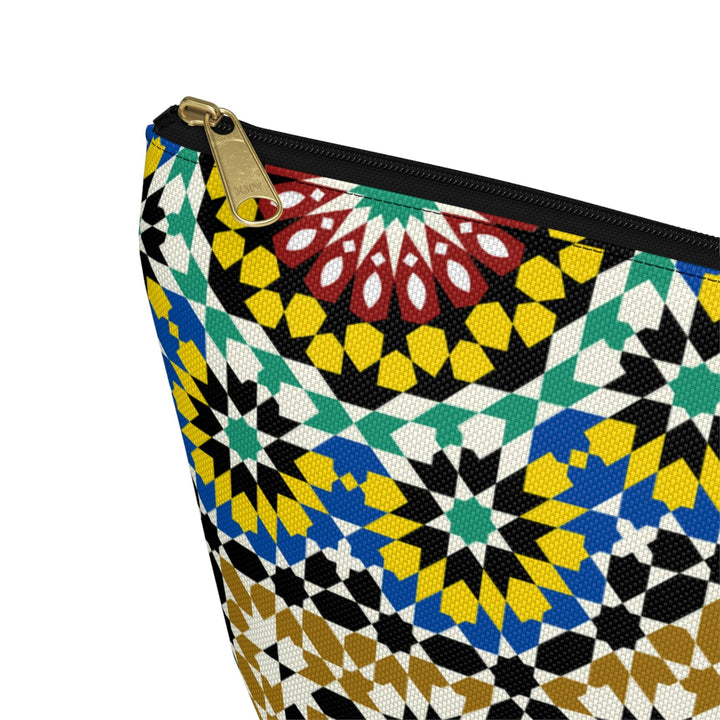 Colorful Accessory Pouch w T-bottom Moroccan Design - Souvenirs | Tours | Hotels | Restaurants