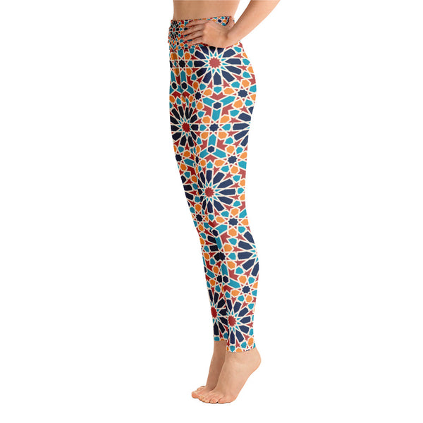 Colouful Yoga Leggings Moroccan Design