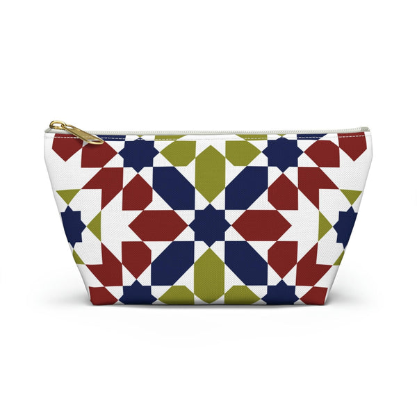 Colorful Accessory Pouch w T-bottom Moroccan Design - Souvenirs | Tours | Hotels | Restaurants