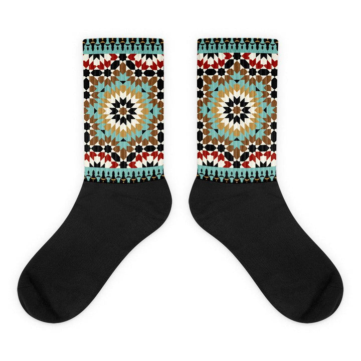 Colorful Socks Moroccan Tile Design - Souvenirs | Tours | Hotels | Restaurants