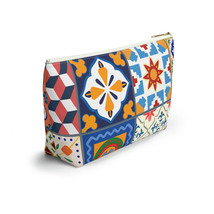 Colorful Accessory Pouch w T-bottom Moroccan Design - Souvenirs | Tours | Hotels | Restaurants