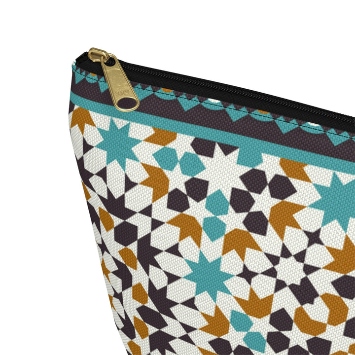 Colorful Accessory Pouch w T-bottom Moroccan Design - Souvenirs | Tours | Hotels | Restaurants