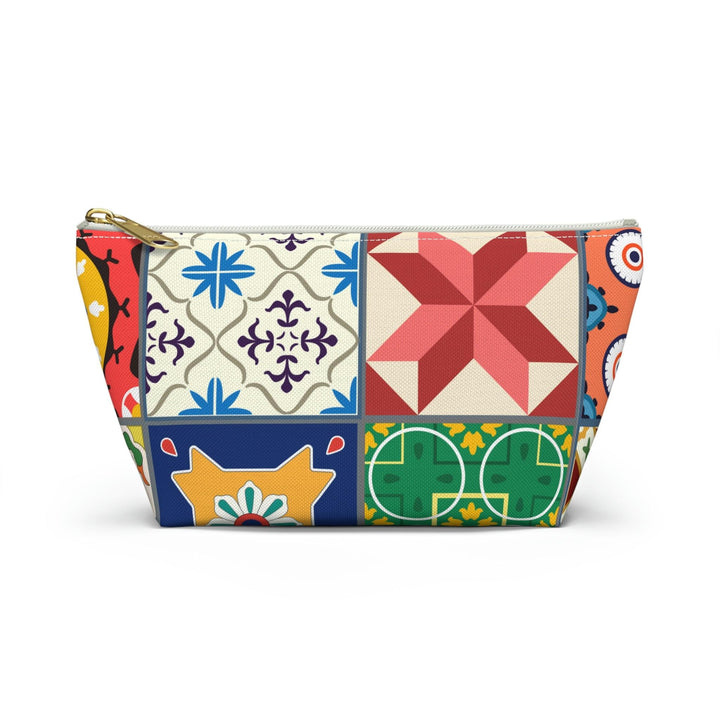 Colorful Accessory Pouch w T-bottom Moroccan Design - Souvenirs | Tours | Hotels | Restaurants