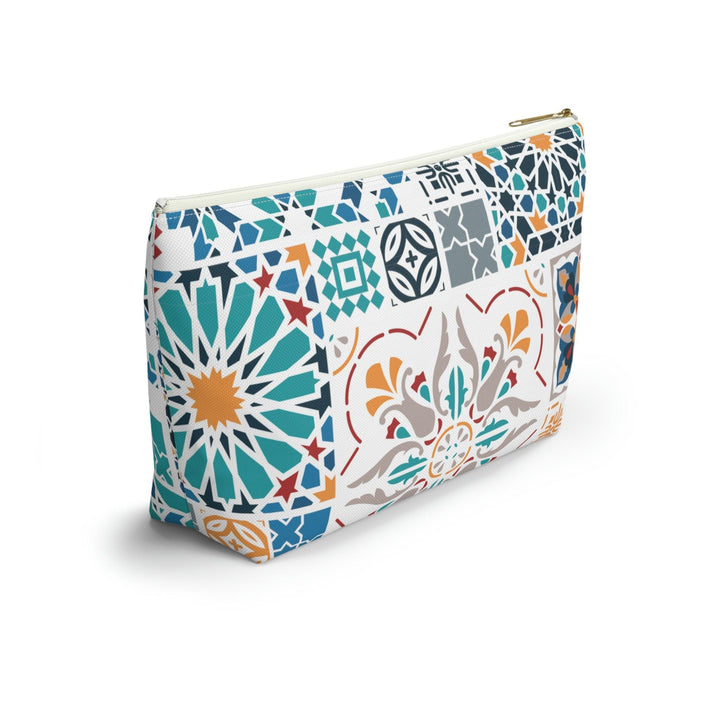 Colorful Accessory Pouch w T-bottom Moroccan Design - Souvenirs | Tours | Hotels | Restaurants