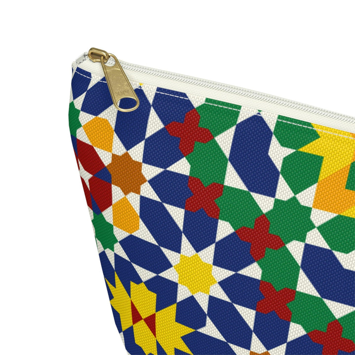 Colorful Accessory Pouch w T-bottom Moroccan Design - Souvenirs | Tours | Hotels | Restaurants