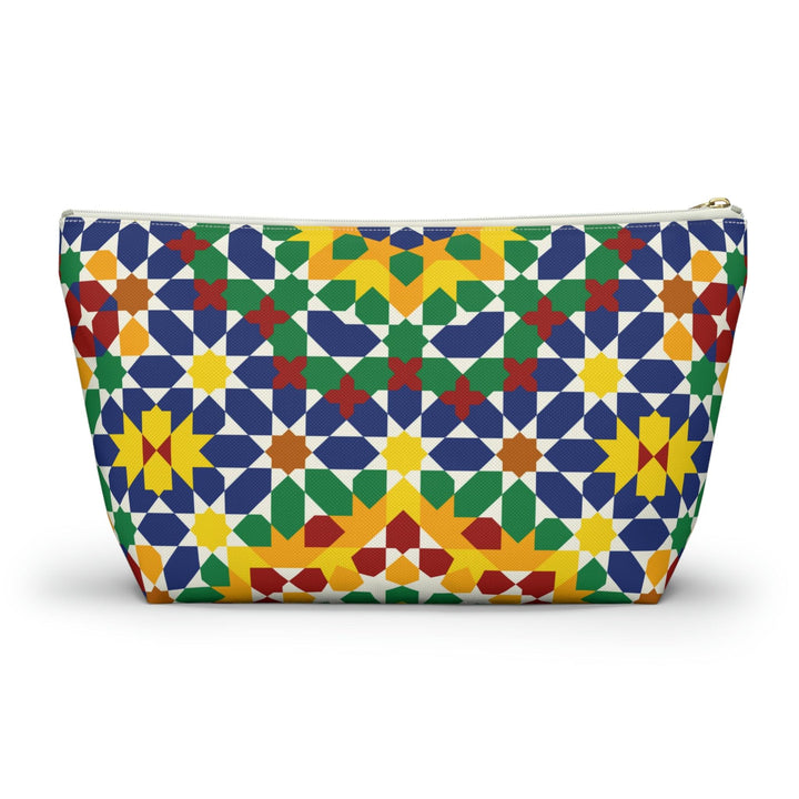 Colorful Accessory Pouch w T-bottom Moroccan Design - Souvenirs | Tours | Hotels | Restaurants