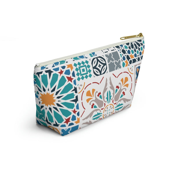 Colorful Accessory Pouch w T-bottom Moroccan Design - Souvenirs | Tours | Hotels | Restaurants