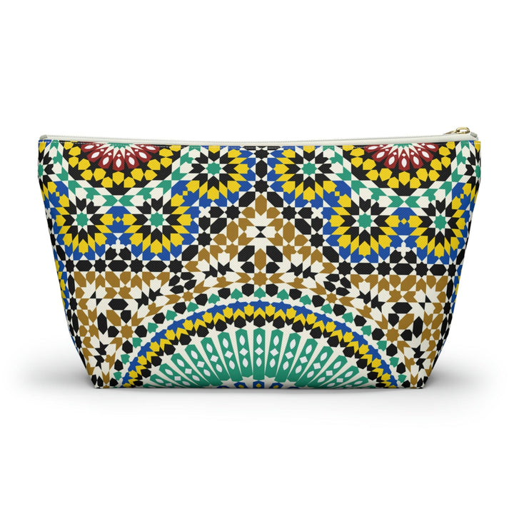 Colorful Accessory Pouch w T-bottom Moroccan Design - Souvenirs | Tours | Hotels | Restaurants